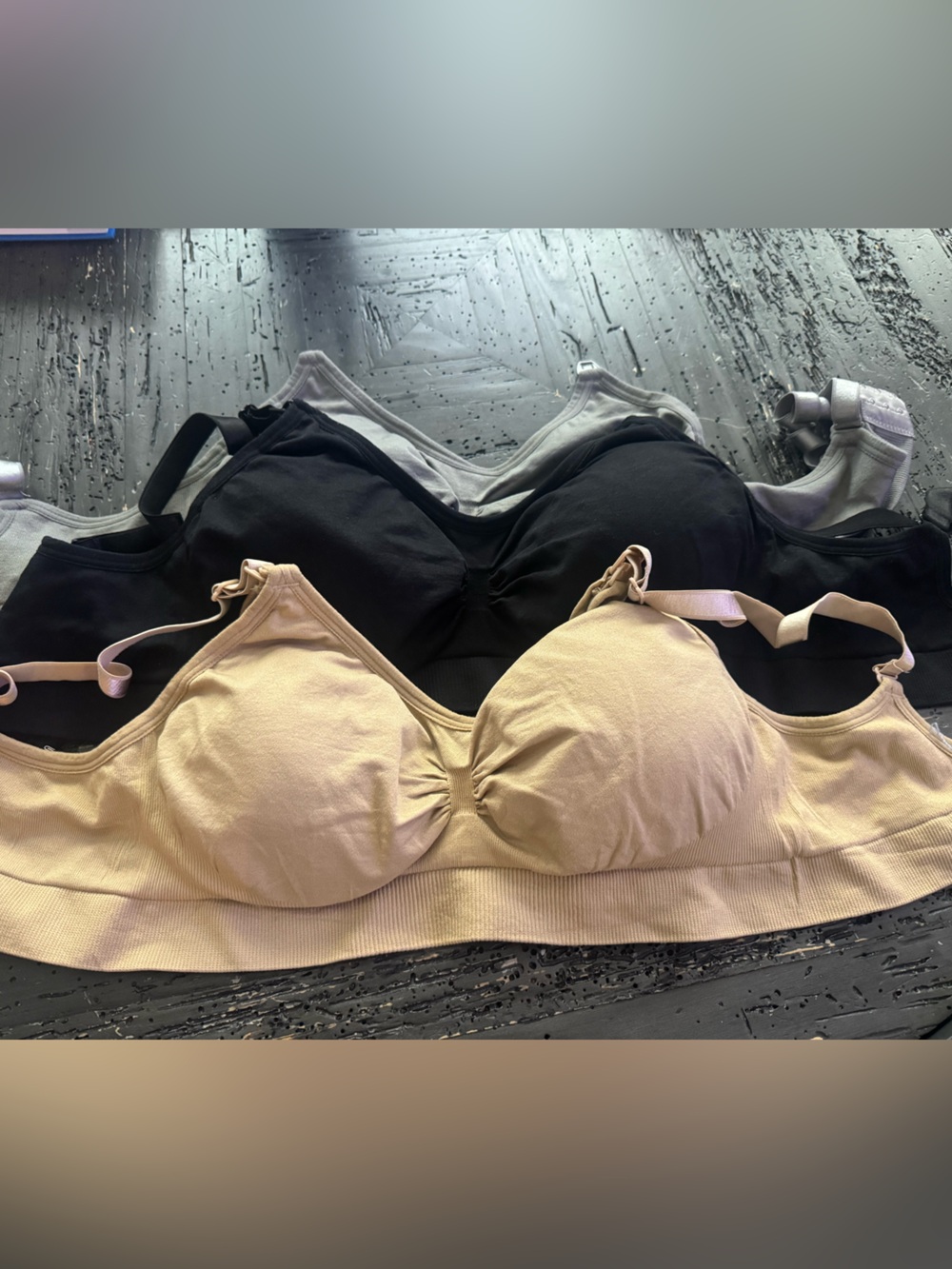 Nursing bra size large: 3 different colors